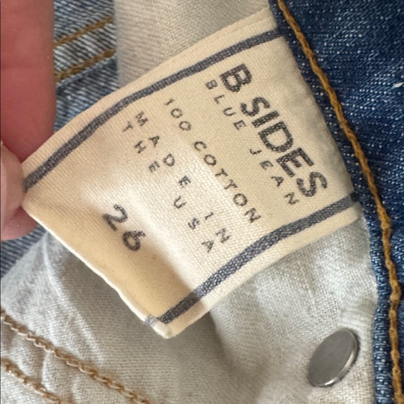 B Sides Relaxed Ankle wide leg Vintage Jeans size 26 - Picture 10 of 11
